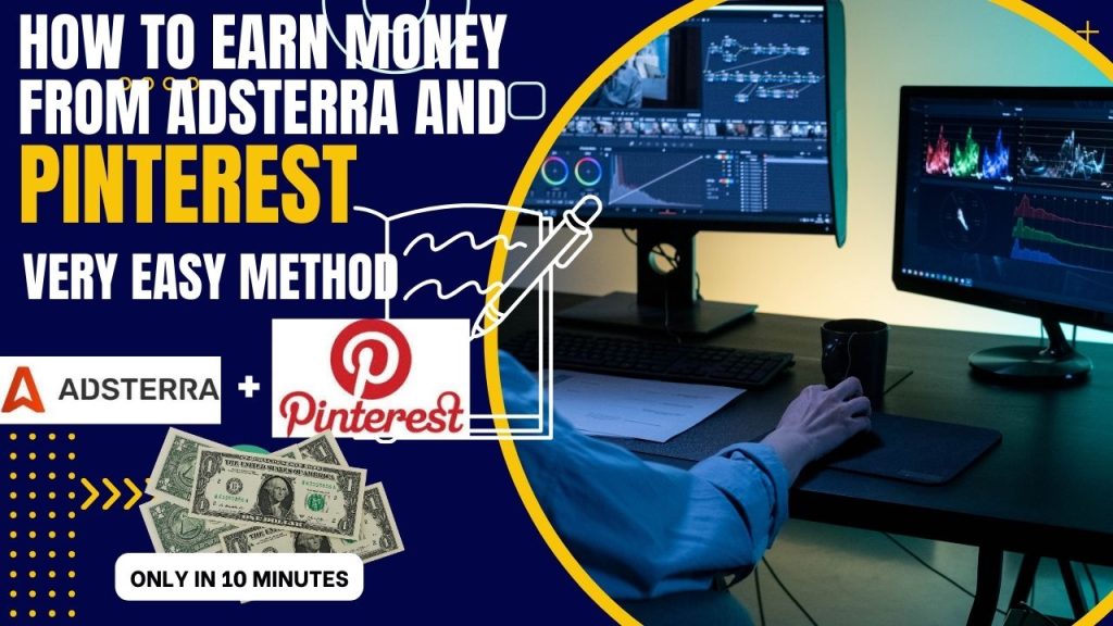 How to earn money from Adsterra and Pinterest Automation